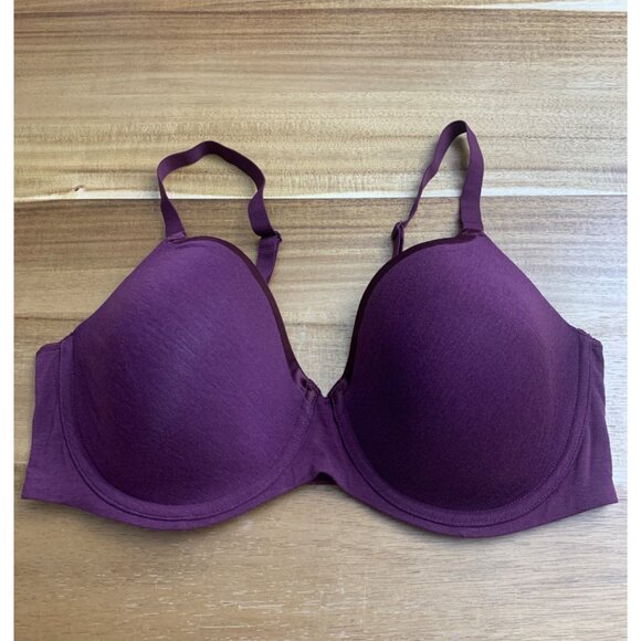Bali Womens Purple Full Coverage Adjustable Straps Underwire Padded Bra 40DD - Picture 1 of 12